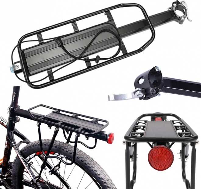 Rear aluminum universal bike rack 30 kg