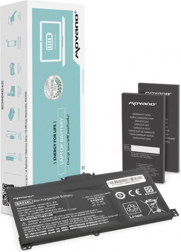 Movano batterij BK03XL voor HP Pavilion x360 14-ba 3400 mAh 39 Wh