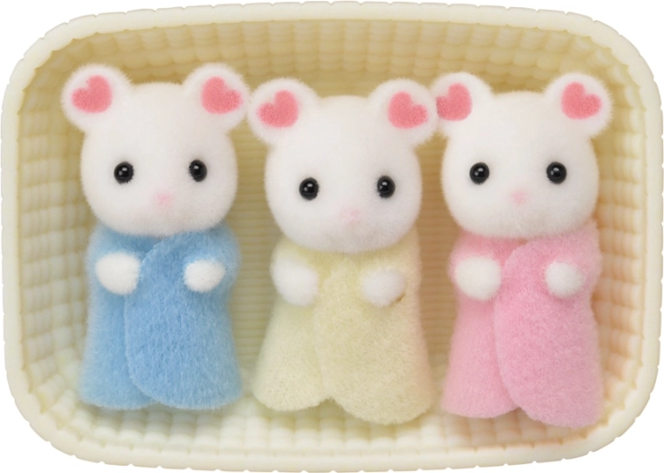 Baby topolini Marshmallow trigemelli
