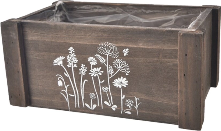Cassetta in legno MEADOW marrone grande