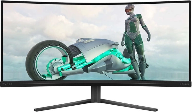 Monitor gaming curvo 34" VA, 180 Hz, HDMI x2, DP x2