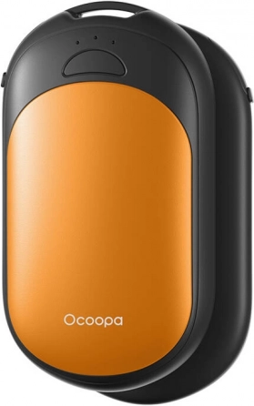 Ocoopa 2x2500 mAh hand warmer, USB-C, black and orange