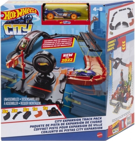 HOT WHEELS City Track Building Set – Expansion Set with Car