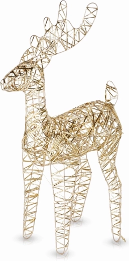 Illuminated Gold Reindeer 60 LED 60 cm
