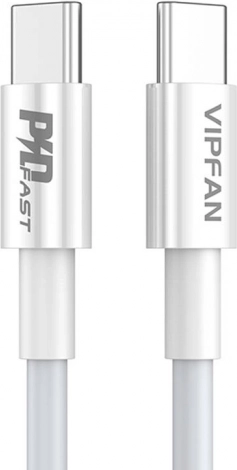 USB-C to USB-C Cable Vipfan P02 1 m White