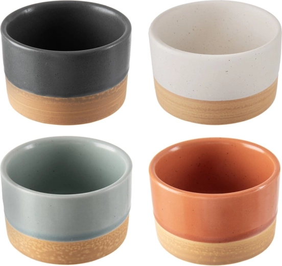 Ensemble de 4 bols en grès de 6,5 cm de diamètre