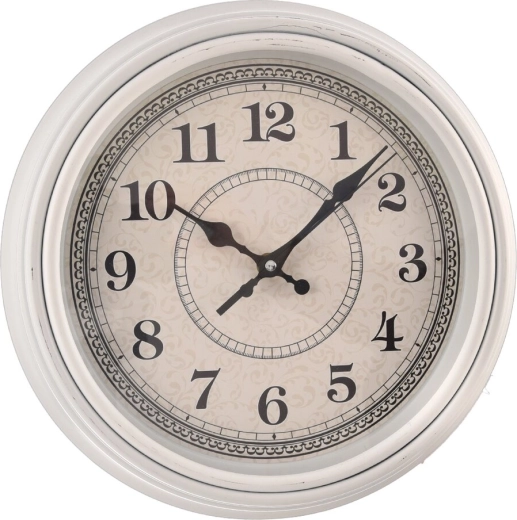 Orologio da parete in plastica bianco 31 cm