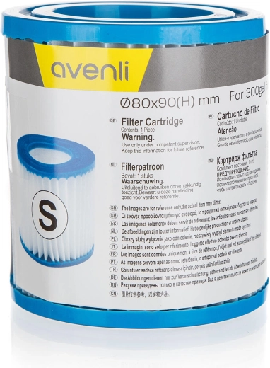 Size S Ø80 × 90 mm for compact filters