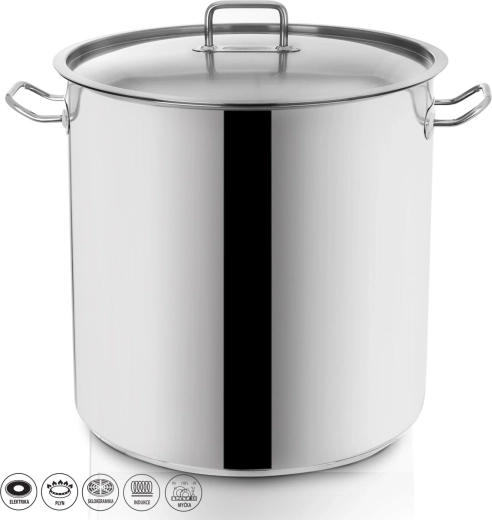 Marmite en inox STOCK 50 l avec couvercle