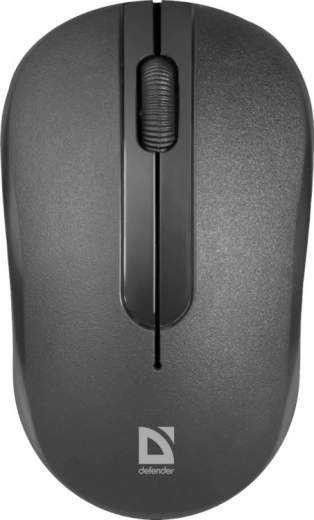Mouse ottica wireless Defender nera 1600 dpi