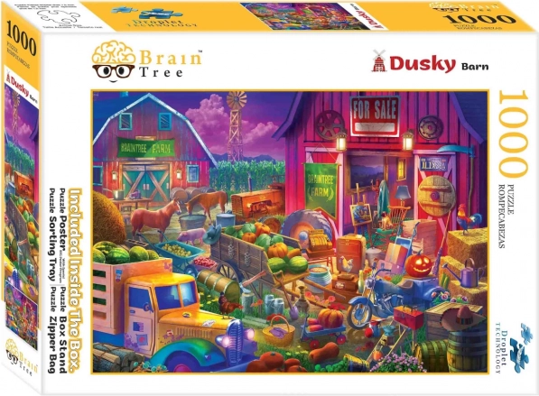 Puzzle Brain Tree Crepuscolo nel cortile (1000 pezzi)