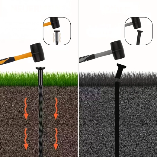 Installation facile au marteau