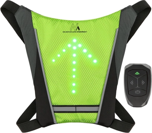 MACLEAN ENERGY Reflective LED Vest with Wireless Control