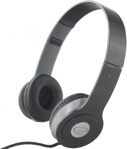 Stereo Audio Headphones Techno Black