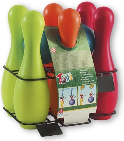 Androni bowling set fillable with water or sand, 27 cm