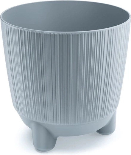 Vaso per piante con piedini grigio chiaro 16,8 cm RYFO