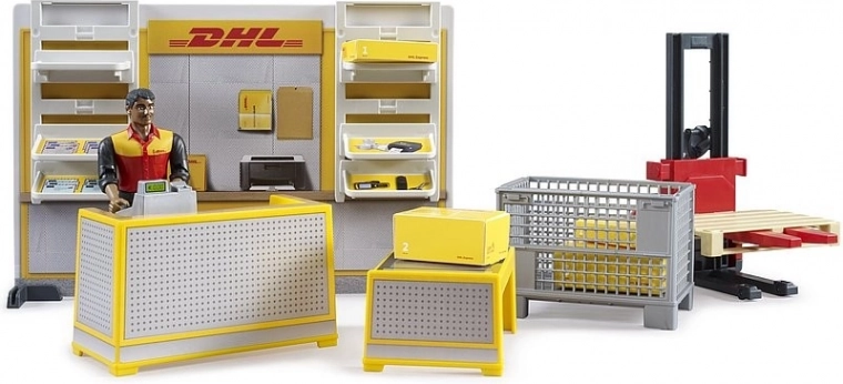 Bruder BWORLD Zásilkovna DHL s příslušenstvím