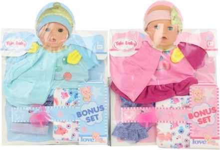 Kleertjes voor pop van 40 cm met luier en speen