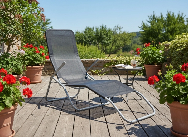 Textilène respirant pour plus de confort