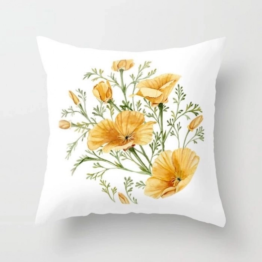 Decorative Floral Pillow Cover – Pattern VIII
