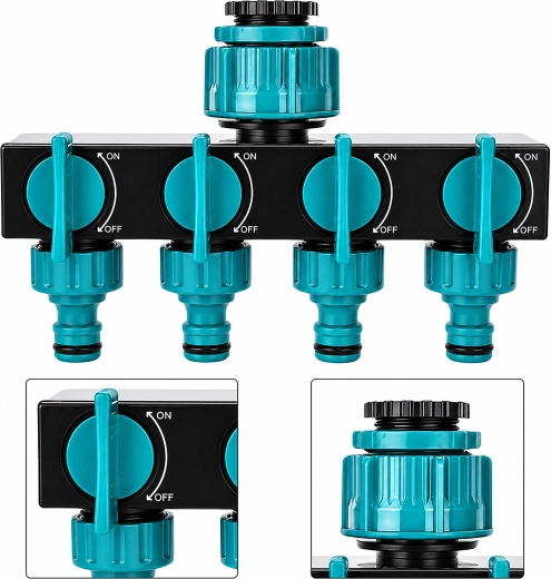 Independent ON/OFF valves for each outlet