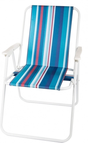 Sedia da spiaggia pieghevole con braccioli – leggera e portatile