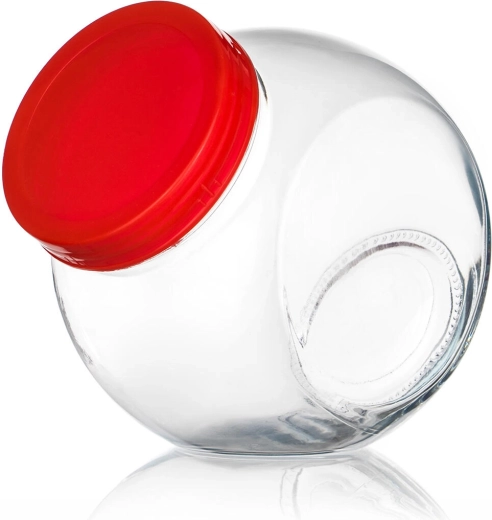 Wallibuck II bocal en verre avec couvercle à vis rouge 1,65 l