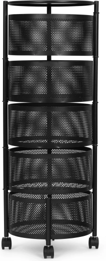 Five swivel baskets