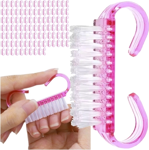 Pink Manicure Brushes 100 pcs