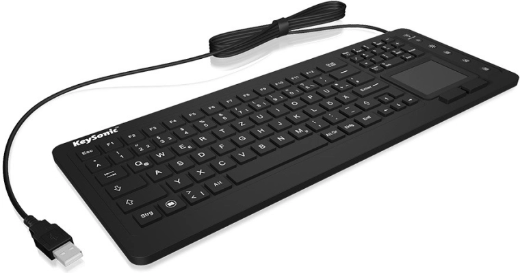 Tastiera KeySonic con touchpad e protezione IP68