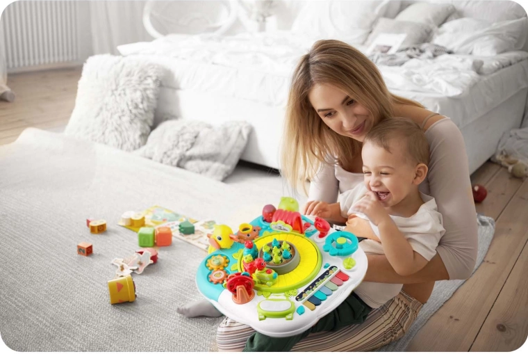 Music, lights, and volume control