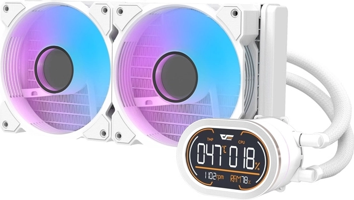 DarkFlash DH240D v2 raffreddamento a liquido CPU 240 mm bianco