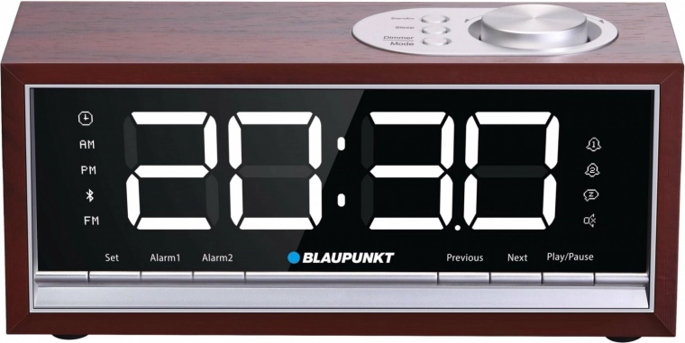 Rádiobudík FM PLL s Bluetooth a dřevěným designem