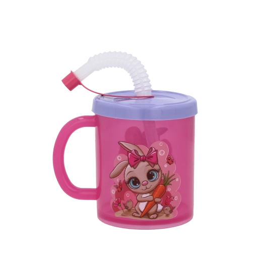 Integrierter Trinkhalm mit hygienischem Verschluss