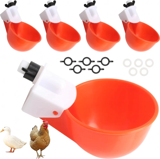 Set di 5 abbeveratoi automatici per galline e anatre