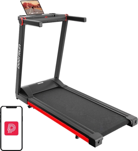 DeerRun A1 Pro tapis roulant elettrico pieghevole nero-rosso