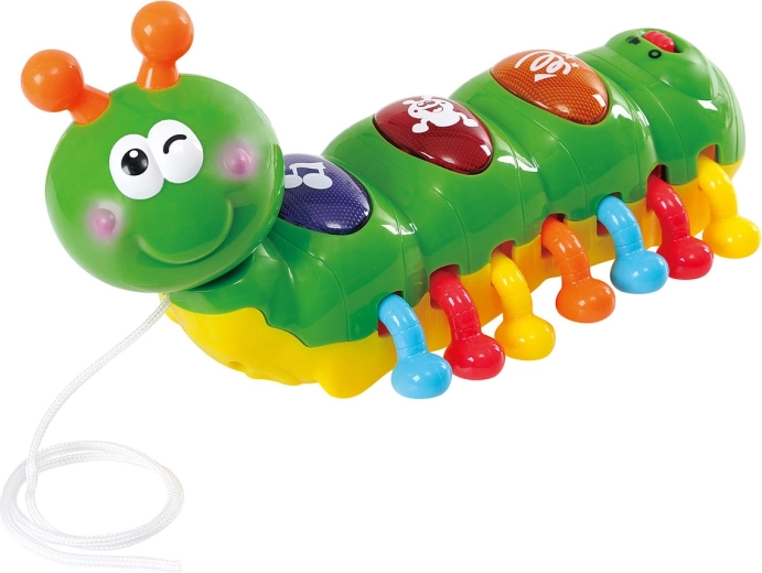 Musikraupe mit Lichteffekten, 21 cm