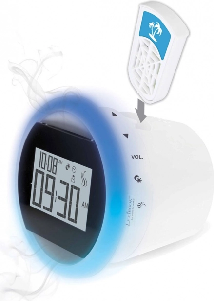 Réveil radio parfumé avec capsule de parfum