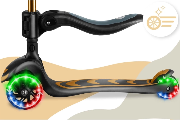 Battery-free LED light-up wheels