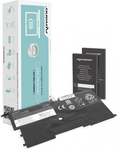 Movano batteri til Lenovo ThinkPad X1 Carbon 14 (Gen 2/3) 2800 mAh 43 Wh