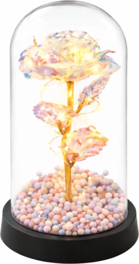 Cloche en verre élégante et socle stable