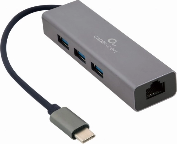 Hub USB 3× USB 3.0 con scheda di rete Gigabit