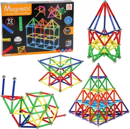 Costruzioni magnetiche da 92 pezzi