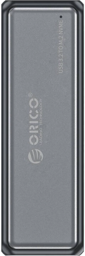 Orico externý box pre SSD NVMe M.2 10 Gbps s káblom USB-A/USB-C, sivý