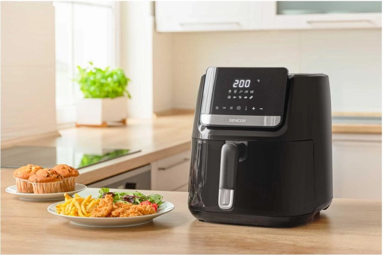 Healthier hot air frying