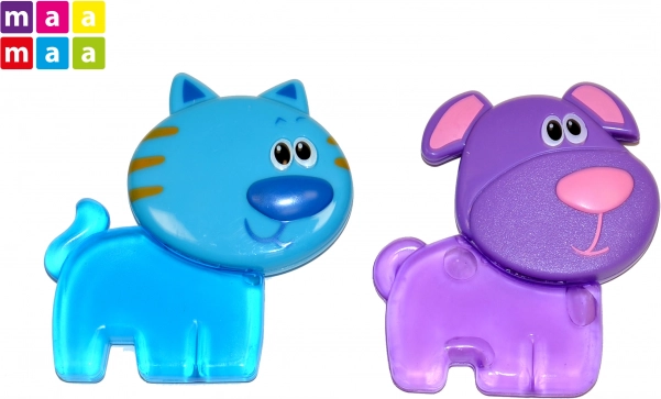 Chłodzący gryzak dla niemowląt – piesek lub kotek