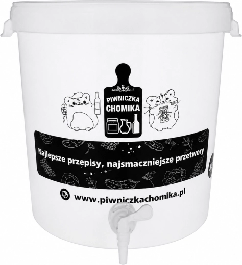 Fermentation vessel with lid and tap, 30 l