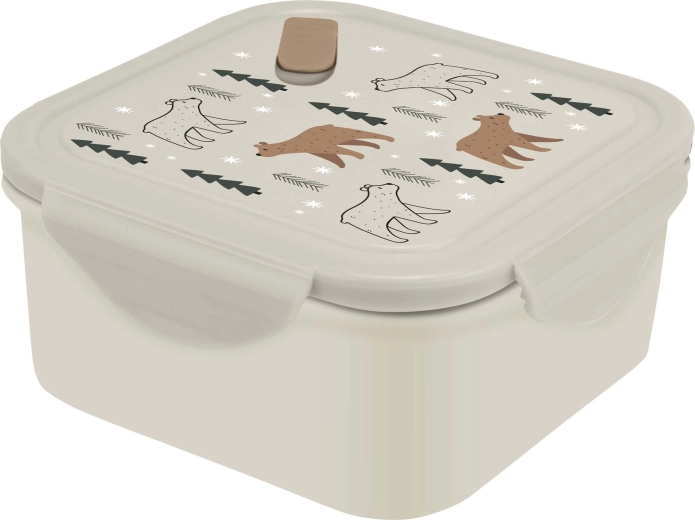 Boîte à goûter avec couvercle et valve Kitchisimo Ours 1,2 l