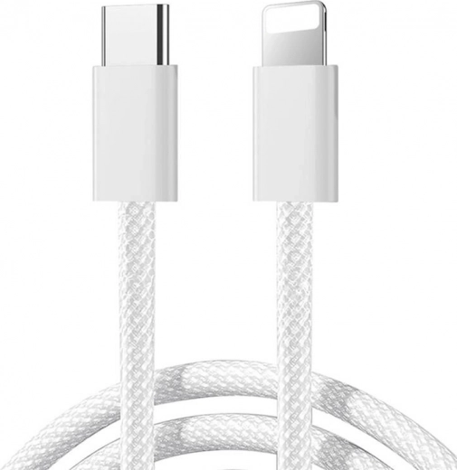 Câble USB-C vers Lightning 30W, 1m, Blanc