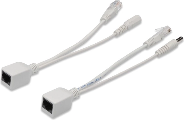 Digitus set di cavi PoE passivi Fast Ethernet 10/100 Mb/s DC 5,5 mm/2,1 mm